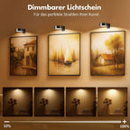 Transform every picture into a work of art – Gallery lighting without drilling & without cables