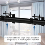 No-Drill Curtain Rod Brackets for Heavy Drapes