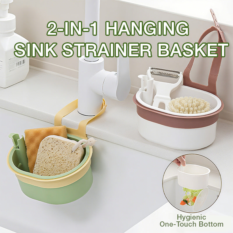 Hanging Sink Strainer Basket – No More Clogs Green