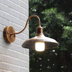 Industrial Wall Sconce with Curved Arm
