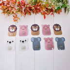 Animal Wall Hooks Set - Self-Adhesive, No-Drill Installation