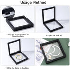 Floating Display Case with Magnetic Lock