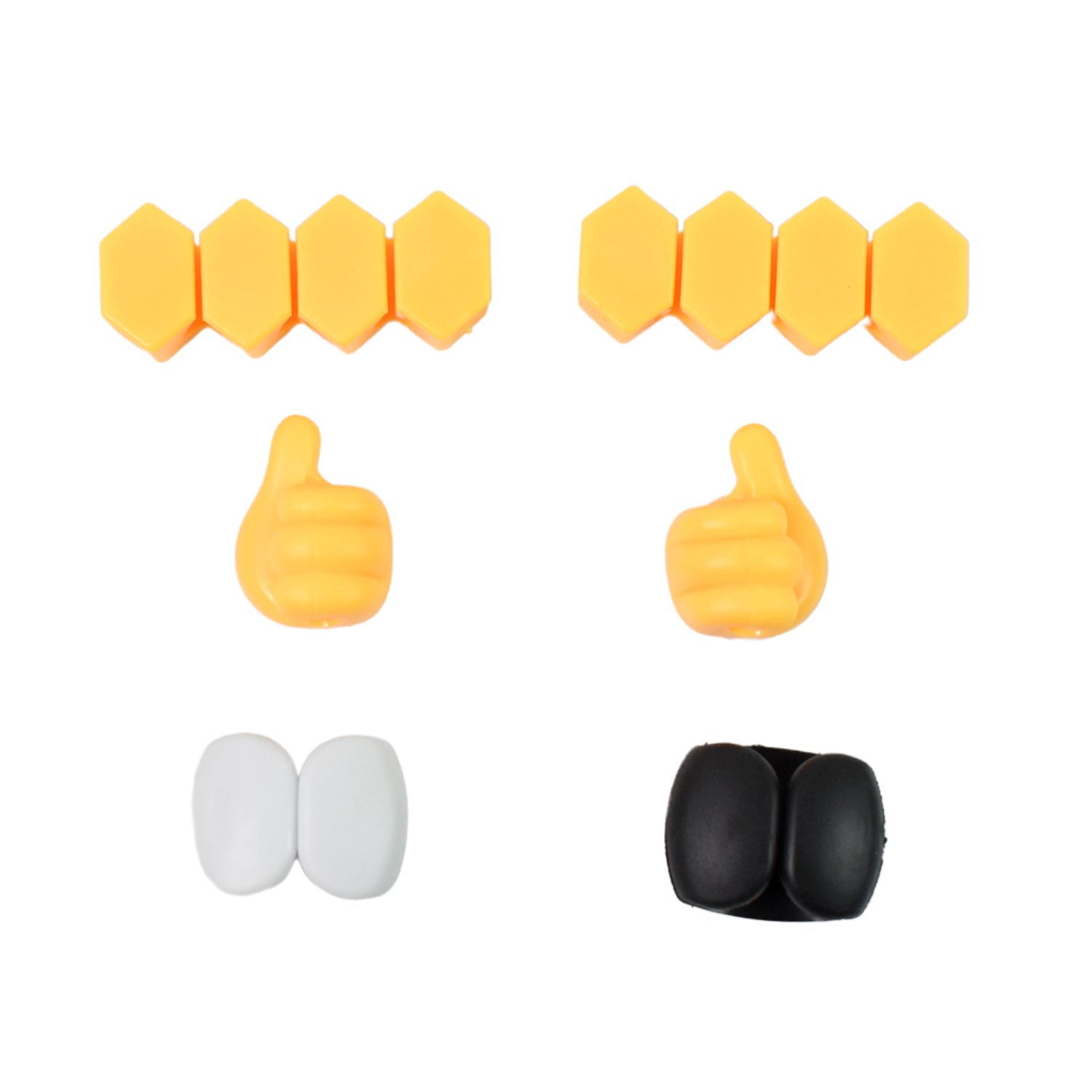 Adhesive Cable Clips Set with Thumbs Up HooksMix