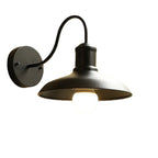 Industrial Wall Sconce with Curved Arm