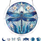 Stained Glass Sun Catcher - Shatterproof Acrylic Window Art