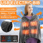Heated Wearable Blanket with USB Power Bank