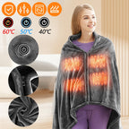 Heated Wearable Blanket with USB Power Bank