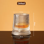 Rotating Whiskey Glass with 360° Spin Base G
