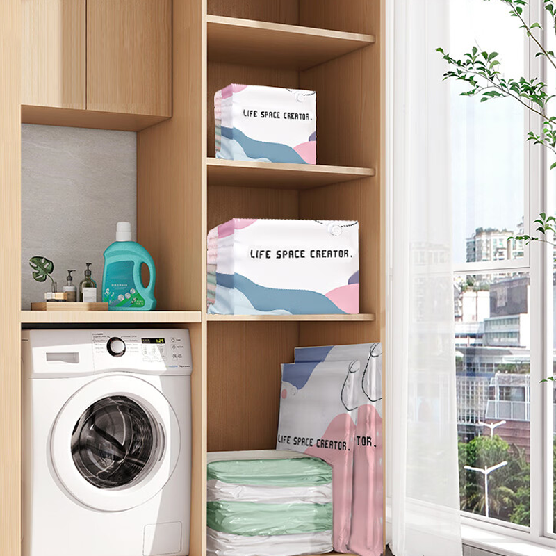 No-Pump Vacuum Storage Bags - Instant Compression