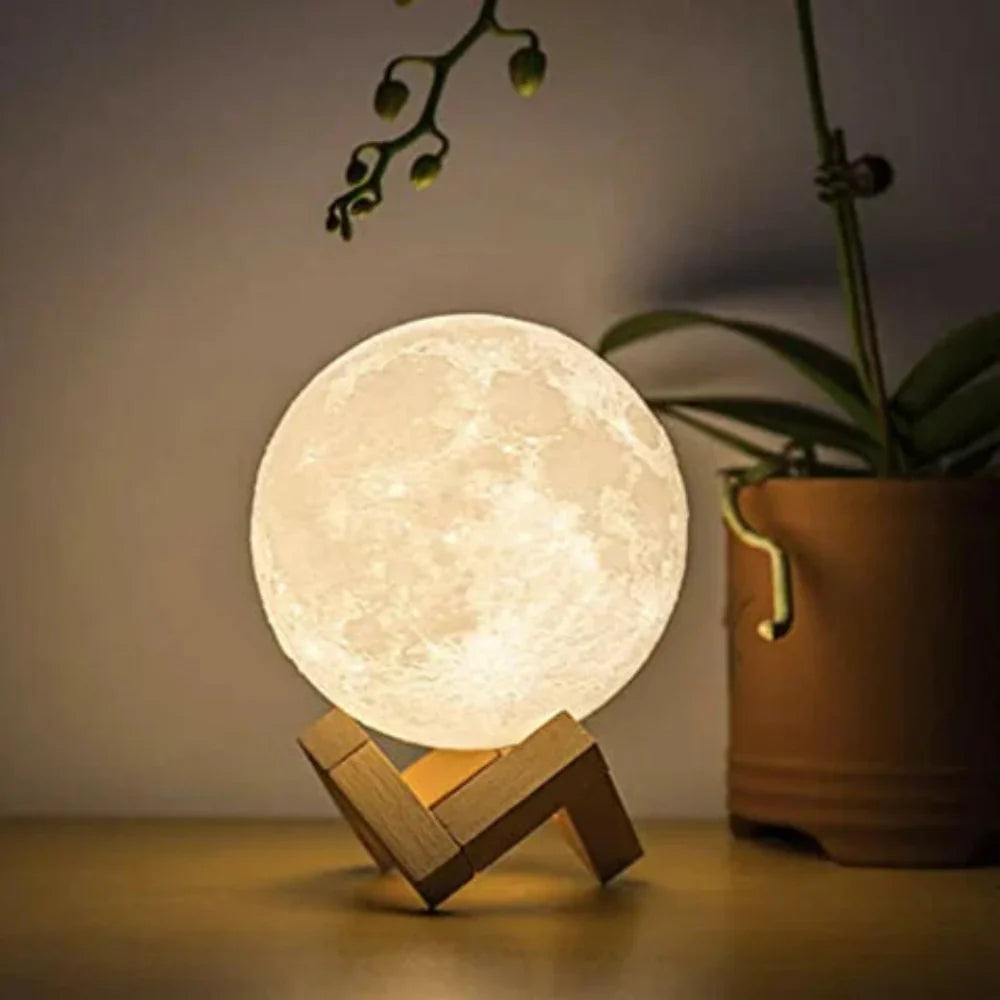 3D Moon Lamp with Touch Control