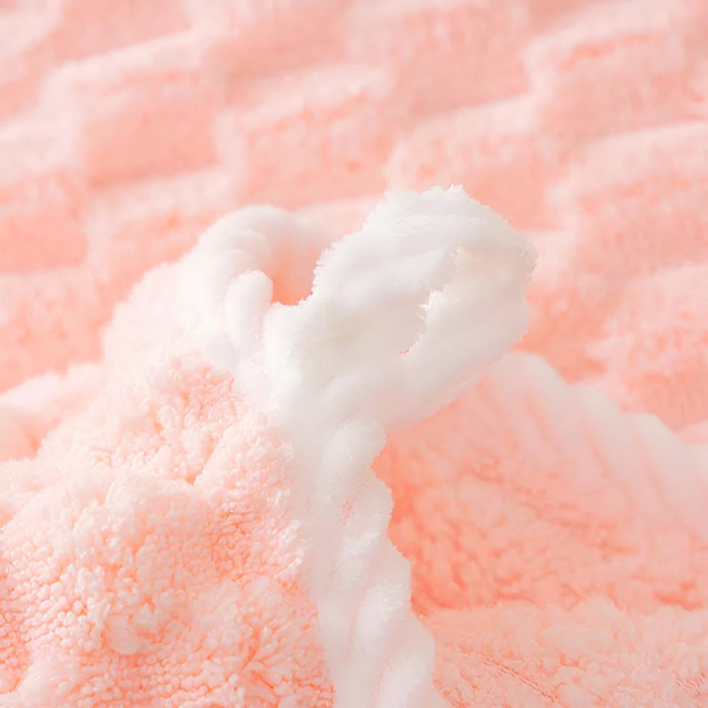 Soft Fleece Towel Set with Hanging Loop