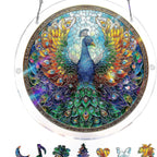 Stained Glass Sun Catcher - Shatterproof Acrylic Window Art