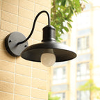 Industrial Wall Sconce with Curved Arm