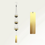Metal Wind Chimes with Melodic Tones Yellow brass