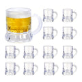 Mini Beer Mugs – Clear Plastic Shot Glasses with Handles