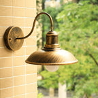 Industrial Wall Sconce with Curved Arm