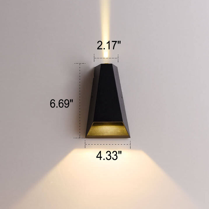 Modern LED Outdoor Wall Sconce with Up Down Light