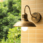 Industrial Wall Sconce with Curved Arm