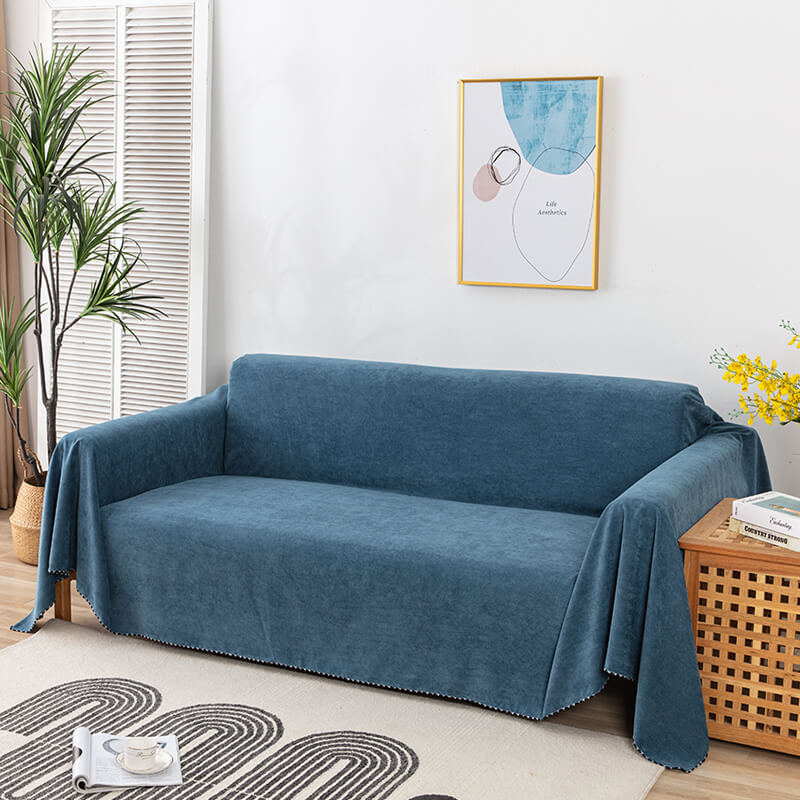 Waterproof Sofa Throw Cover with Jacquard Edge
