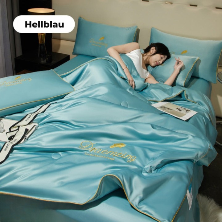 Cooling Summer Blanket with Ice Silk – Lightweight & Breathable