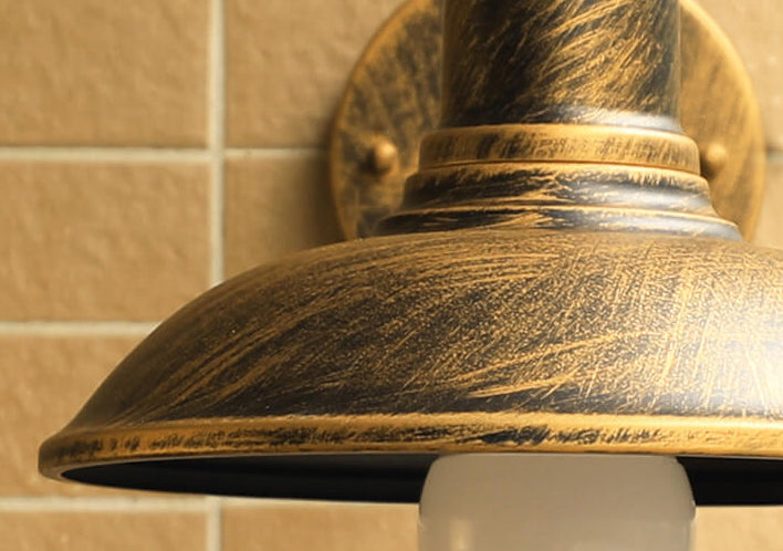 Industrial Wall Sconce with Curved Arm