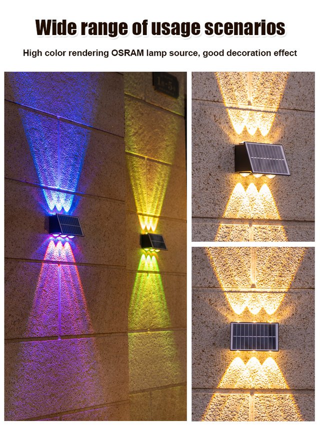 Solar Wall Light with Motion Sensor – Automatic Outdoor Lighting