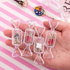 Clear Candy-Shaped Jewelry Storage Boxes - Set of 10