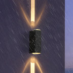 Modern LED Outdoor Wall Light - Weatherproof Aluminum Large - One main beam pointing upward Not dimmable Neutral light (4000K)