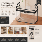 Transparent Storage Bag with Reinforced Edges