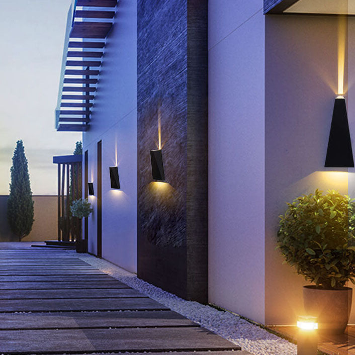 Waterproof LED Wall Light with Dual Beams