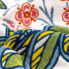 Reversible Cotton Bath Towel with Floral Print