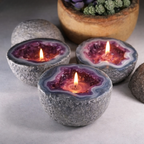 Crystal Agate Candle – Natural Stone Design