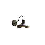 Industrial Wall Sconce with Curved Arm