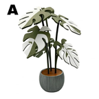 Coaster with Artificial Monstera Plant – Surface Protection with a Decorative Accent