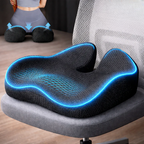 Ergonomic Memory Foam Seat Cushion with Non-Slip Bottom