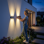 Solar Wall Light with Motion Sensor – Automatic Outdoor Lighting Warm light
