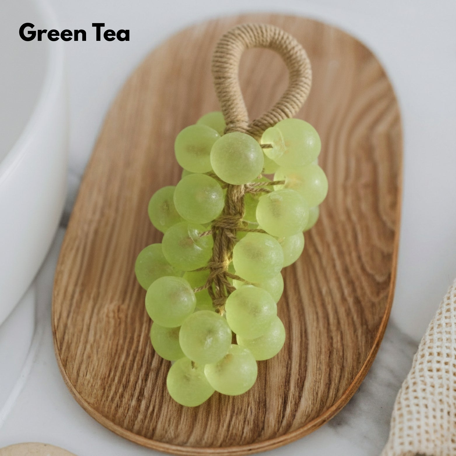 Handmade Grape Soap with Plant Oils – Decorative Hand Soap Green Tea