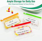 Waterproof Pill Organizer with 14 Removable Pouches