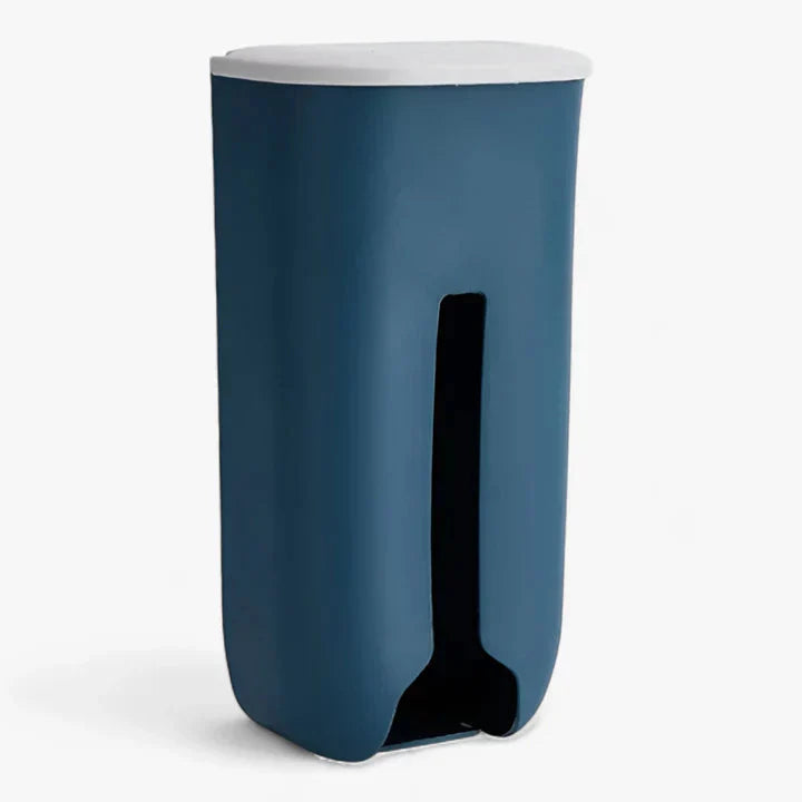 Wall-Mounted Storage Box for Plastic Bags – No Drilling Required Blue