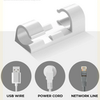 Cable Organizer Clips with Adhesive Backing