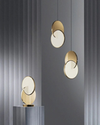 Geometric Pendant Light with Overlapping Circles