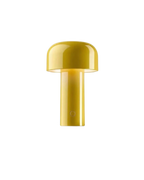 Modern Mushroom Table Lamp with Bell-Shaped Shade Yellow
