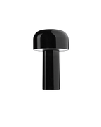 Modern Mushroom Table Lamp with Bell-Shaped Shade Black