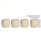 Ceramic Coffee Mug Set with Modern Two-Tone Design
