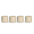 Ceramic Coffee Mug Set with Modern Two-Tone Design Beige