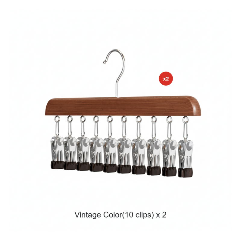 Rotating Multi-Hook Closet Organizer with 360° Swivel