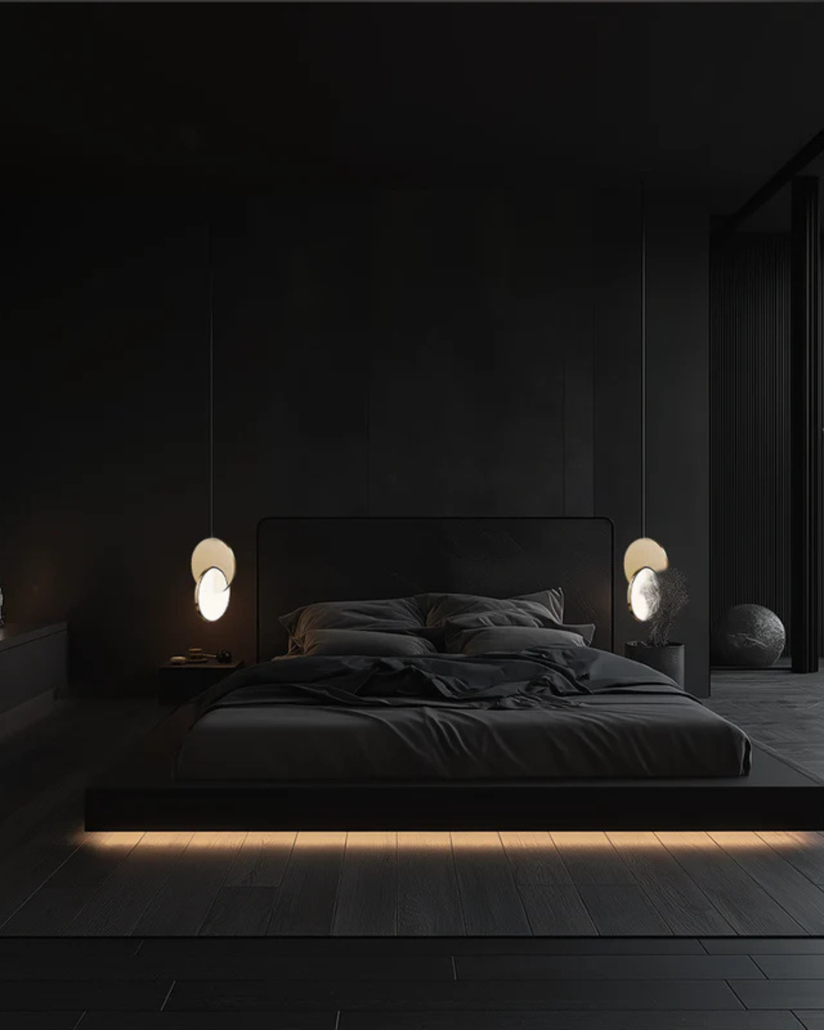 Geometric Pendant Light with Overlapping Circles