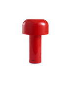 Modern Mushroom Table Lamp with Bell-Shaped Shade Red