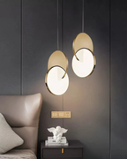 Geometric Pendant Light with Overlapping Circles