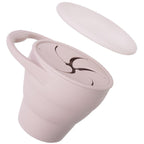 Silicone Snack Cup with Leak-Proof Lid for Kids